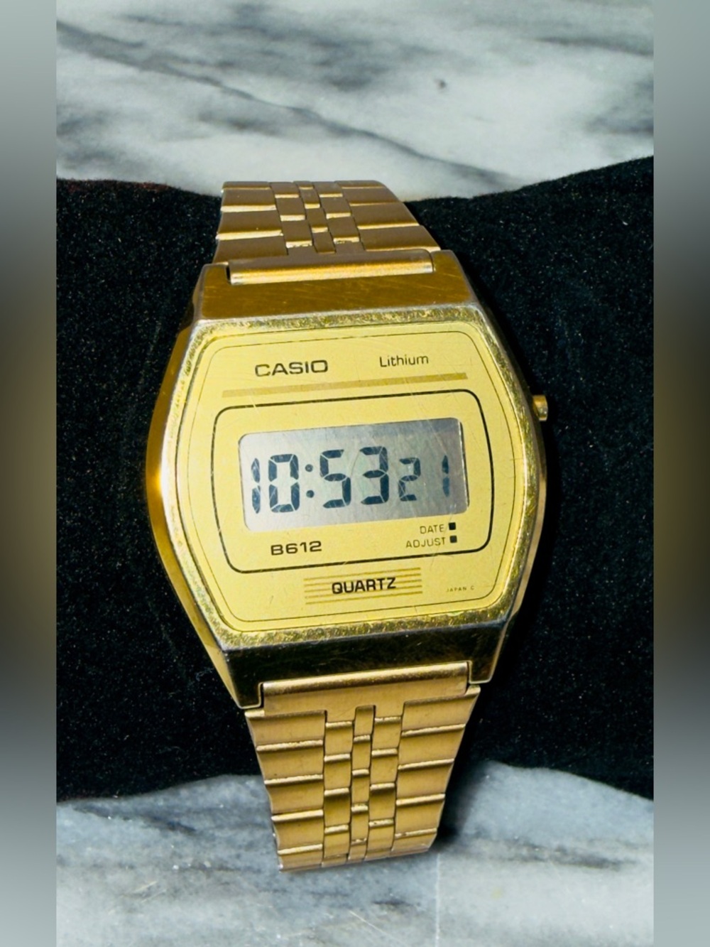Rare Vintage Casio Quartz B612G Men’s Digital Sports Watch JDM 1980s Works Great